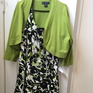 Dress and matching cropped sweater